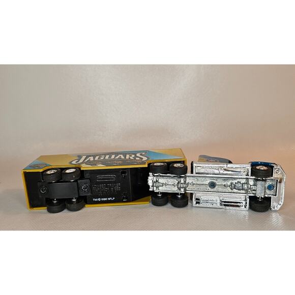 1996 Matchbox Ford Aeromax & Lowbed Trailer Jacksonville Jaguars - Picture 5 of 6